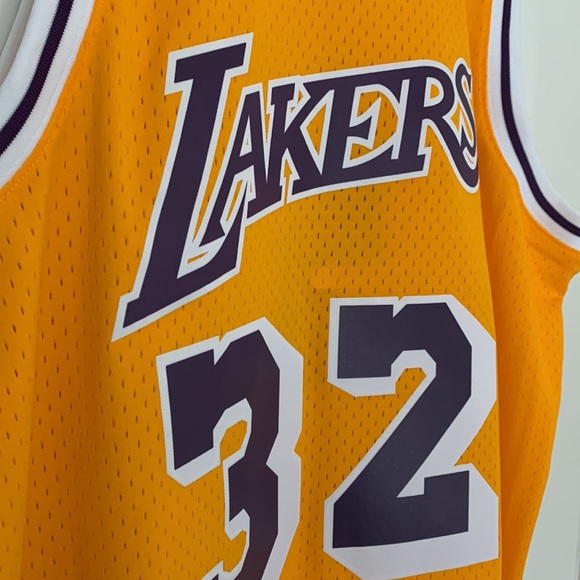 Magic Johnson Los Angeles Lakers Mitchell & Ness HWC Authentic Swingman Jersey - Picture 10 of 10
